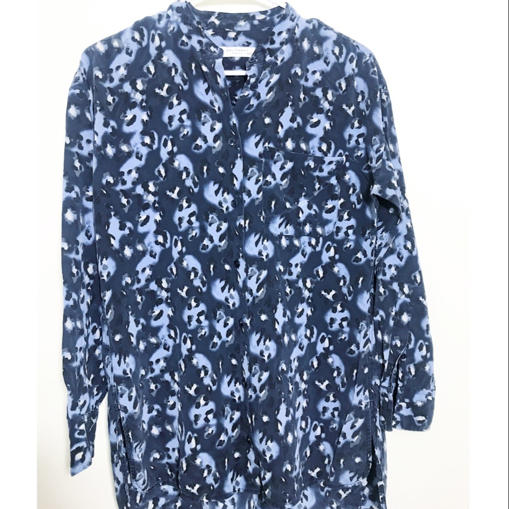 Equipment - Leopard Print Button Down Blouse - image 2